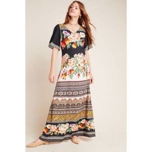 Anthropologie Farm Rio Esmeralda Maxi Dress Large New With Tags